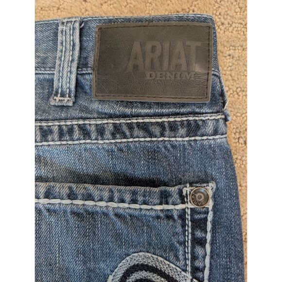 Ariat Jeans Mens 38x28 Blue M4 Denim Low Rise Boot 100% Cotton - Please Read - Picture 11 of 11